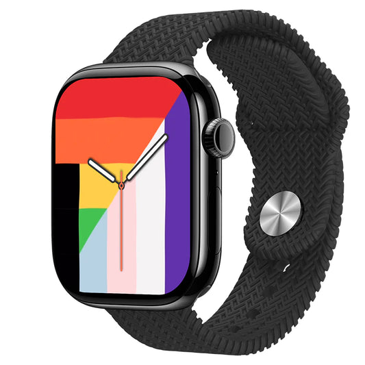 PopZa HK11 Pro Max AMOLED Display Smartwatch with Bluetooth Calling Fitness Tracker Heart Rate Monitor and Sports Modes – Black